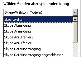 Skype Klingelton zuordnen